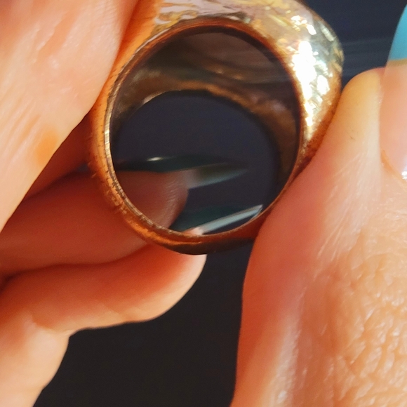 Oversized oval ring used size 8 - Picture 5 of 7